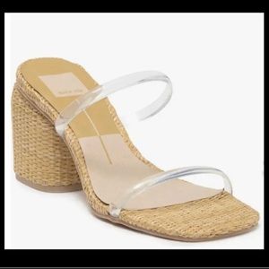Dolce Vita Natie Jute clear strap sandal